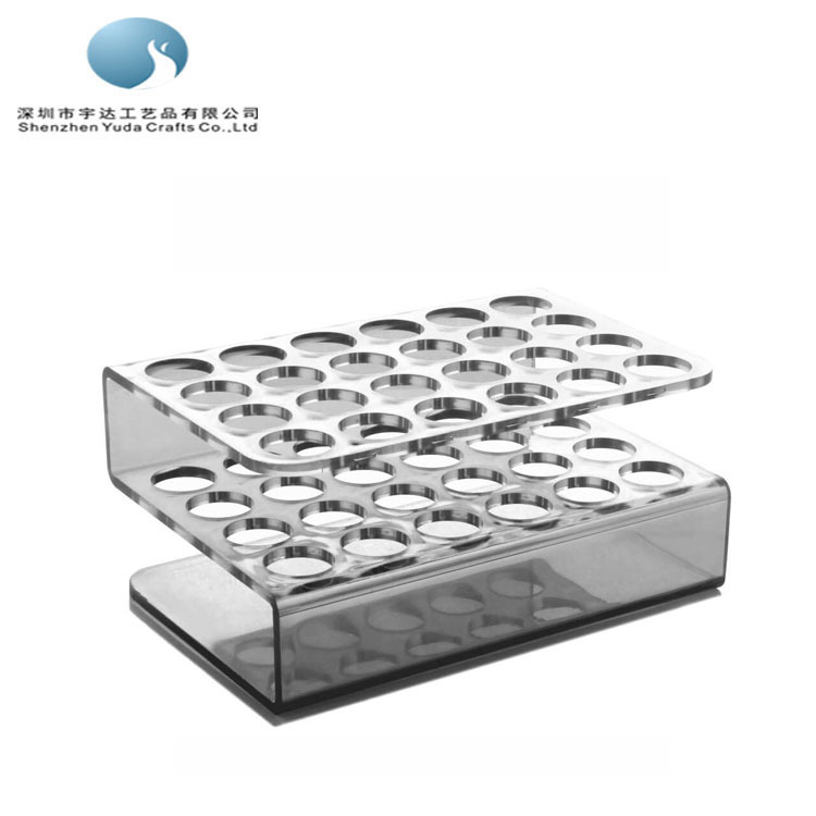 沙井厂家透明比色管架亚克力16x13x10cm实验室试管架24孔离心管架