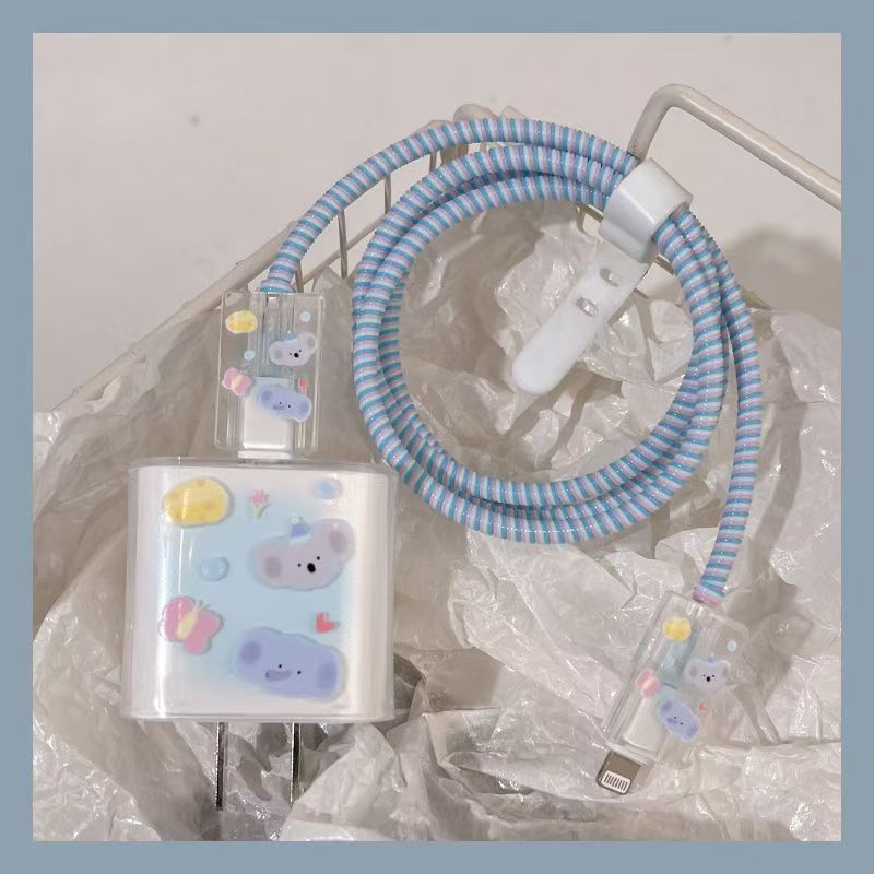 Aplicable a Apple 14 Cable Cover iPhone 13 Cargador Head 12 Promax Winding Cable Cover iPad