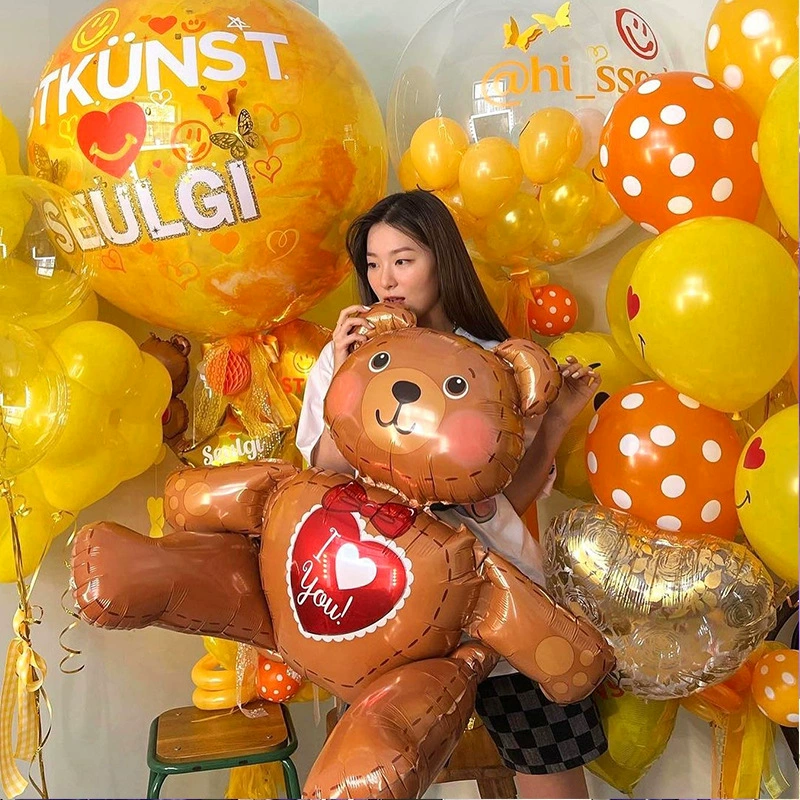 Корейский Ins Baosheng Sun Цветущий волновой шар 36-дюймовый круглый большой воздушный шар материальная Упаковка Украшение для вечеринки макет фото