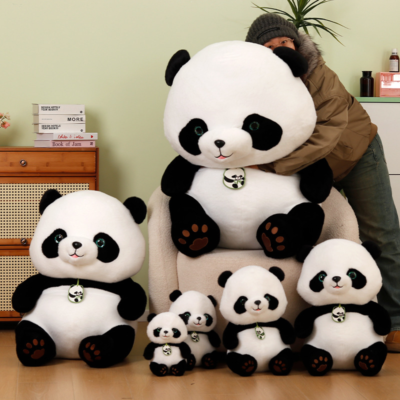 Panda Bebé juguetes de peluche panda gigante muñeca Sichuan Chengdu Panda馆 muñeca de simulación panda WenChuang alrededor