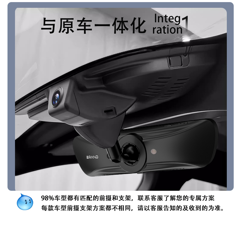 Equation Leopard/Equation Leopard Titanium/Electronic Streaming Rearview Mirror Dashcam Free Installation Package