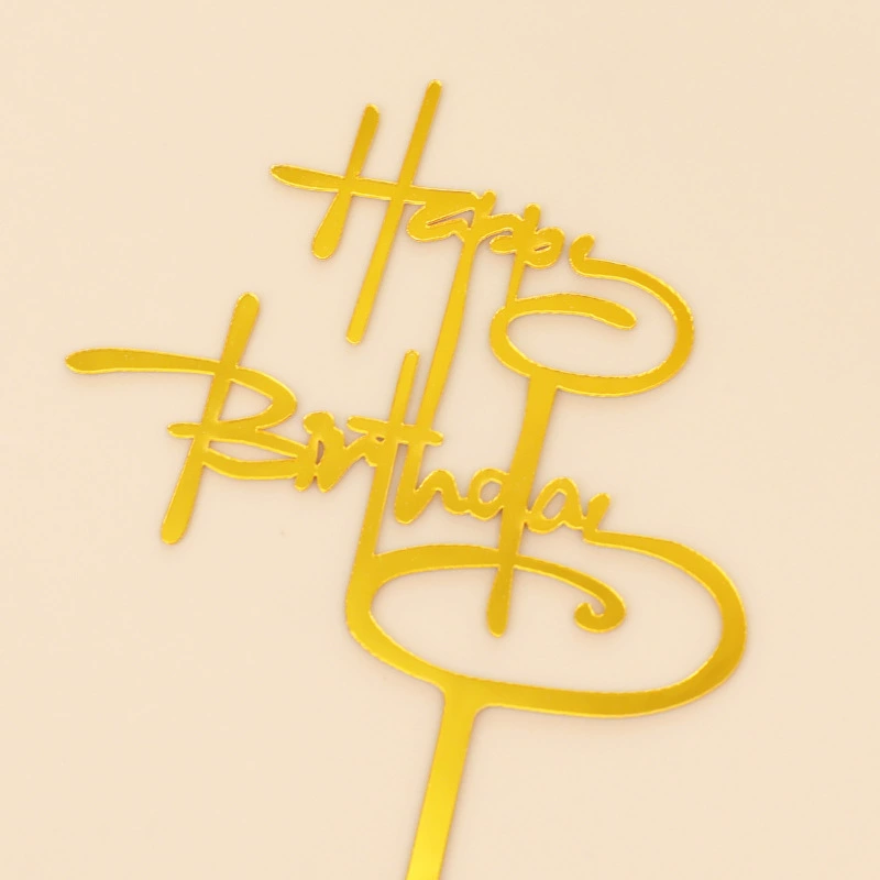 Украшение для торта «Happy Birthday», вставной декор, креативные вставные украшения для дня рождения