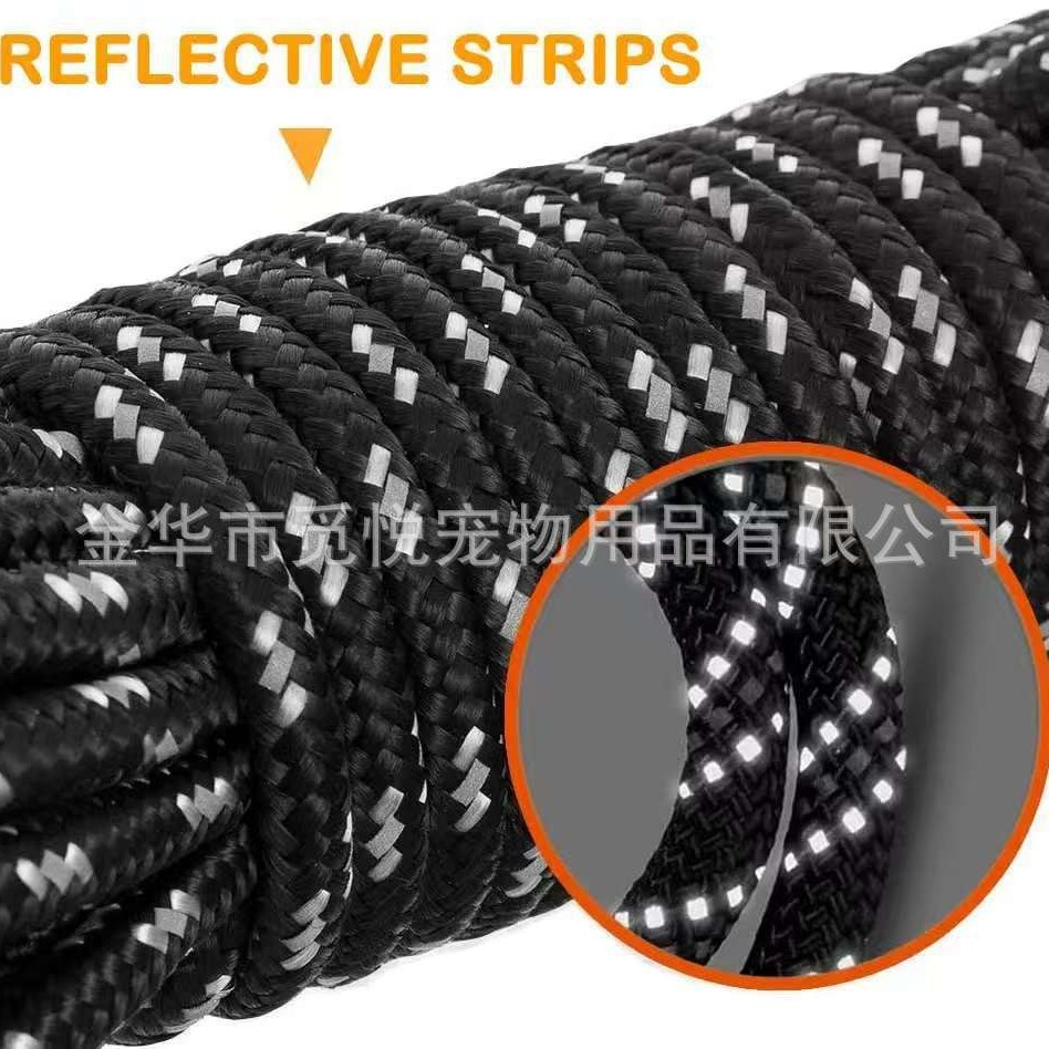 亚马逊爆款 大量现货 双扣加长猫牵引绳 庭院遛猫绳 户外夜间反光