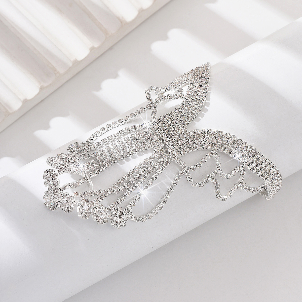 Europa y los Estados Unidos de moda transfronteriza de diamante de tobillas de brillo de lujo cadena de muñeca de novia vestido de novia accesorios joyas cadenas de garras mujeres