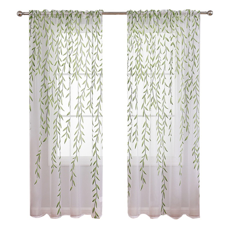 Impresión offset de teflón Cortina de sombreado de mimbre Dormitorio Sala de estar Pantalla de ventana de protección solar Oriente Medio Comercio exterior Hilo de cortina terminado transfronterizo