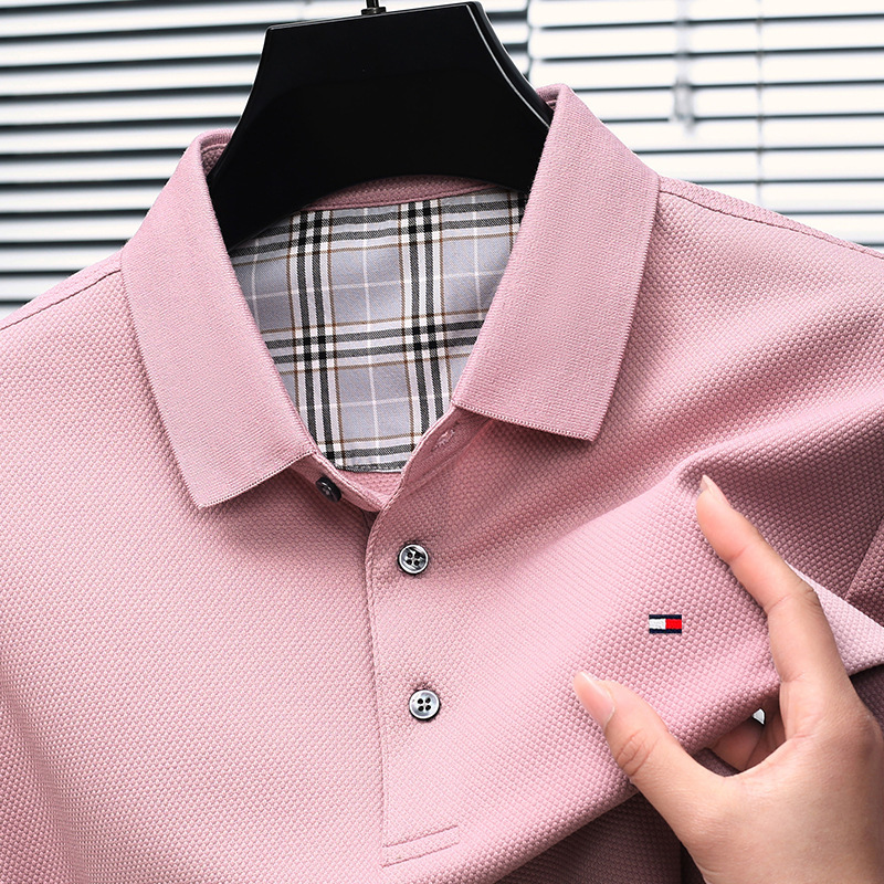 アメリカ正規品 トミー トミー 半袖 Tシャツ メンズ 夏 ビジネス カジュアル 防シワ 純綿 メンズ 洋風 ポロシャツ|undefined