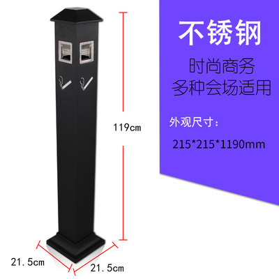 Hotel de acero inoxidable vestíbulo tambor de basura columna de cigarrillo tambor de extinción de humo con cenicero área de fumar al aire libre ascensor de alta calidad