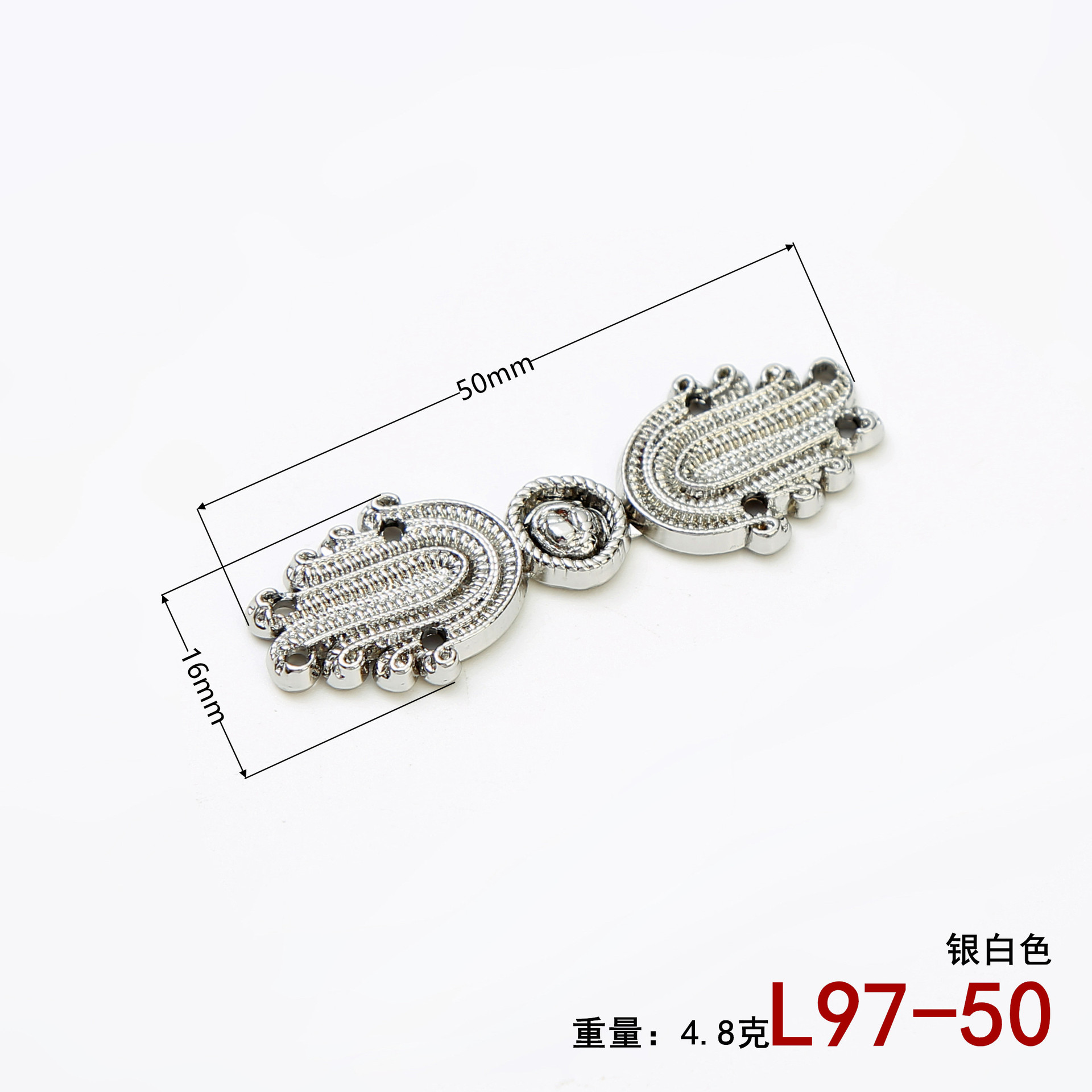 チャイナドレスの金属の一字のバックルの中国風のボタンの合金のdiyの縫い目のボタンの装飾は新しい中国式のロックの棒を掛けます。