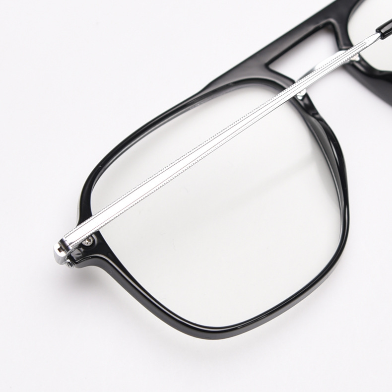 Aviator Glasses Frame Unisex Trendy Double Bridge Optical Frames_voghion.com