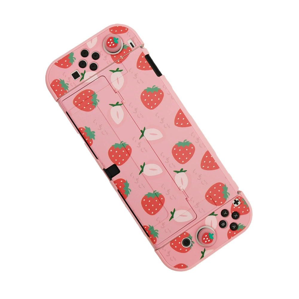 Защитная жесткая крышка (Nintendo Switch OLED) — разборная кожуховая крышка, печатные дизайны, варианты с rocker-бобами