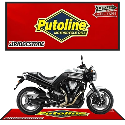 Harley Honda Motorcycle Floor Mat Cross-Border Custom Logo Display Advertising Motorcycle Mat Printed Nylon Rubber Carpet (Avtomobil döşəmə paspasları)