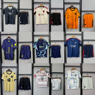 2526阿贾克斯客场短袖短裤套装球衣2526马竞客场运动休闲足球服