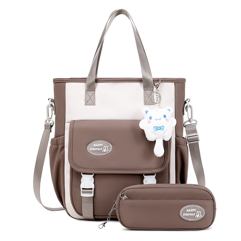 갈색 수업료 가방 [흰 고양이 포함]