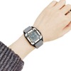 Silica gel square watch strap, retro quartz calendar for leisure suitable for men and women, internet celebrity