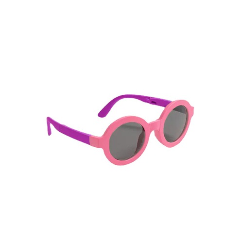 Children's sunglasses summer travel sun protection round frame unisex baby sunglasses Morandi foldable sports children's glasses