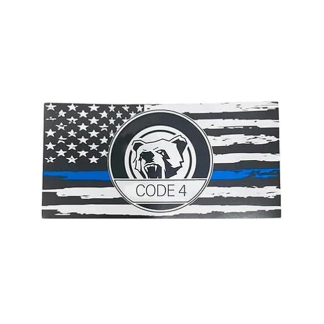 Code 4 флаг США тонкий синяя линия наклейка флаг для автомобилей, ноутбуков