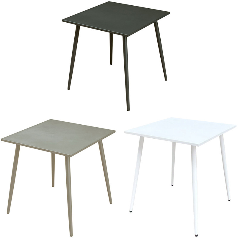 Mesa de hierro cuadrada redonda mesa de hierro mesa de café mesa de té mesa de comedor mesa de hierro forjado mesa redonda al aire libre mesa larga mesa de metal al aire libre