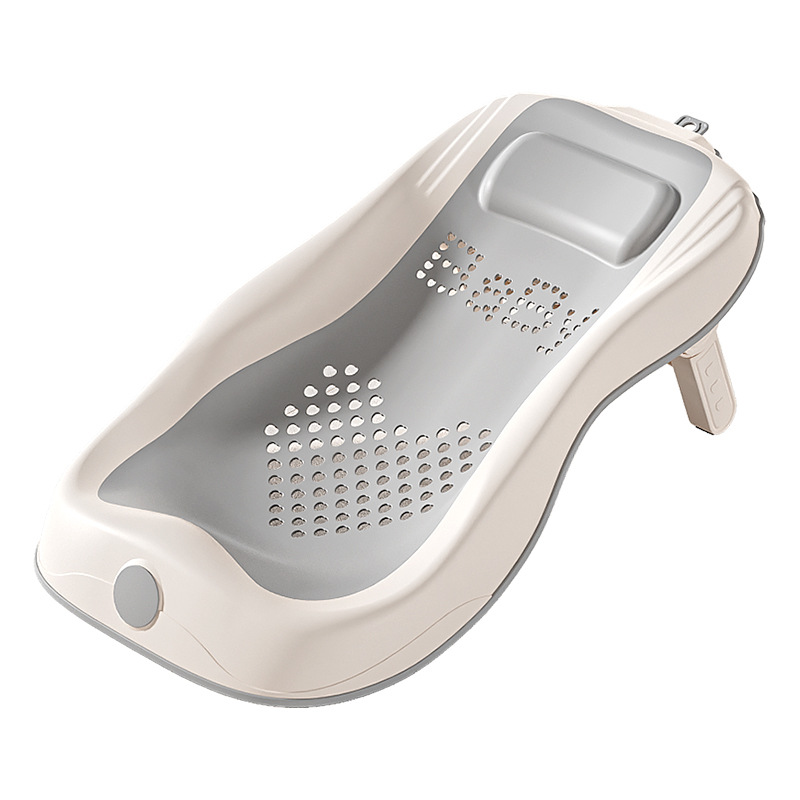 Estante de baño para bebé, soporte para sentarse y acostarse, baño para bebé, soporte general para cama de baño de temperatura, alfombra antideslizante, red de baño para recién nacidos