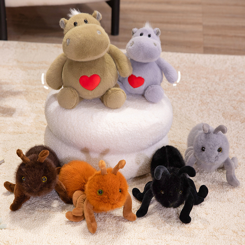 かわいい愛カバ人形アリぬいぐるみシミュレーション動物人形子供のコンパニオン人形誕生日ギフト|undefined