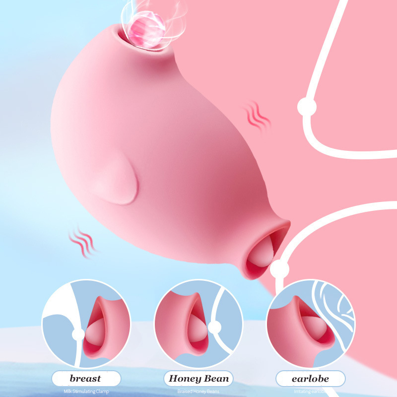 Vibrator For Women With Tongue Licking And Suction Function_voghion.com