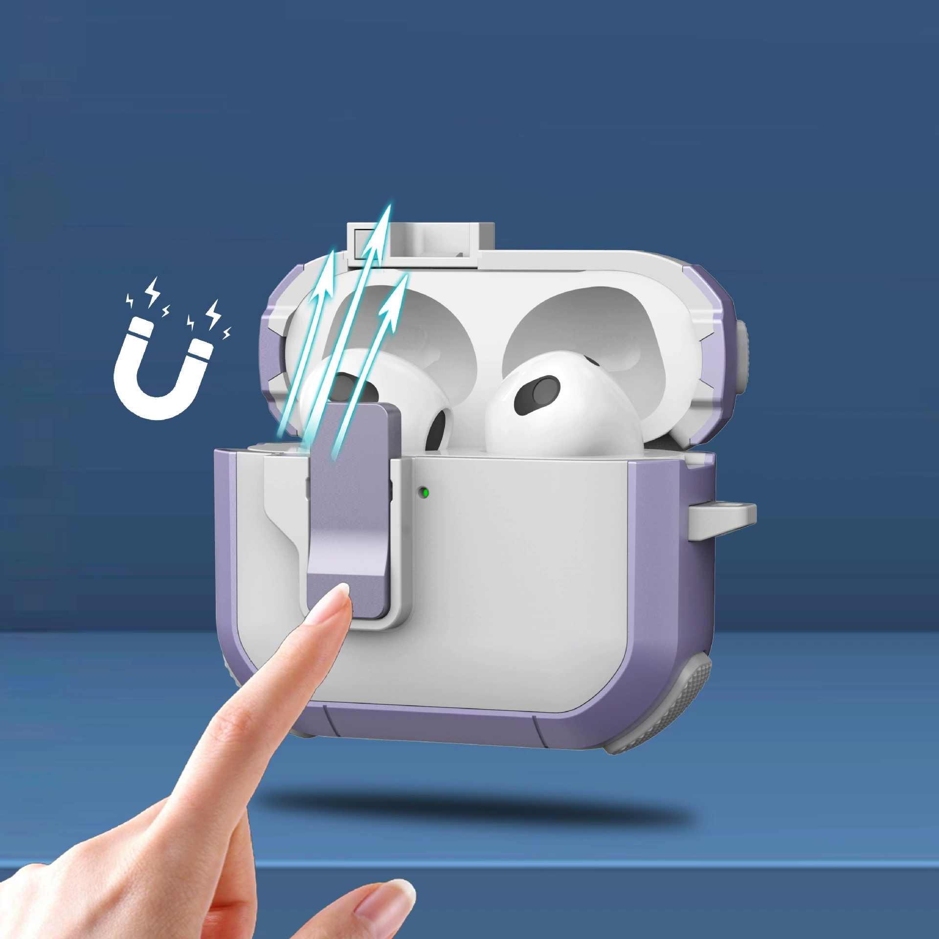 Применимо для Apple AirPods 4 беспроводной Bluetooth корпус наушников Pro2 с выключателем 6 поколения креативный мягкий защитный чехол