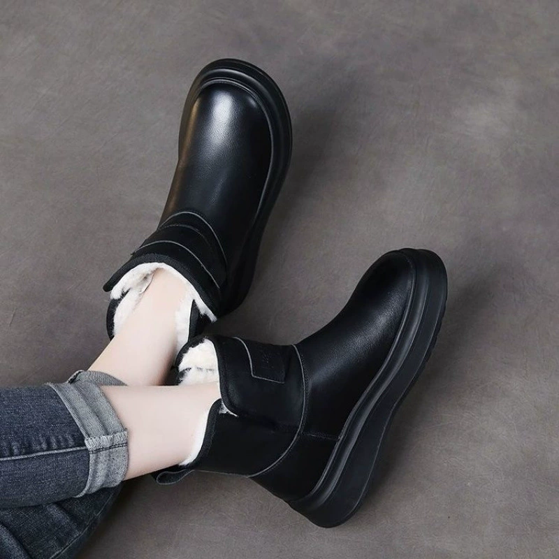 Warm comfortable footwear, keep warm winter low boots