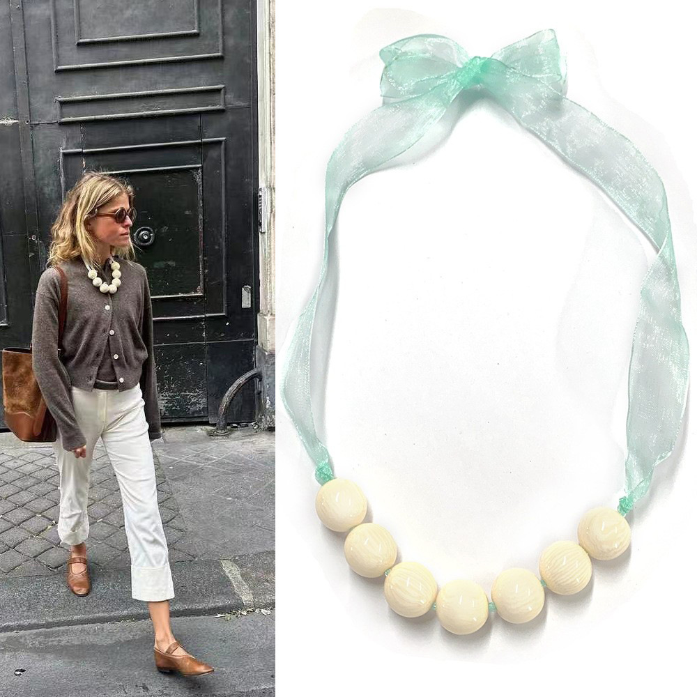 30g Weight ceramics Pendant Material Necklace Classification Ribbon Chain Material 2 PCS/Package Quantity Casual, Outdoor Occasion Ribbon, ceramics Material Geometric Pattern All Seasons Season Women's Gender Simple Style, Classic Style Style Simple Style Classic Style Geometric Ribbon Ceramics Beaded Necklaces Wholesale 1