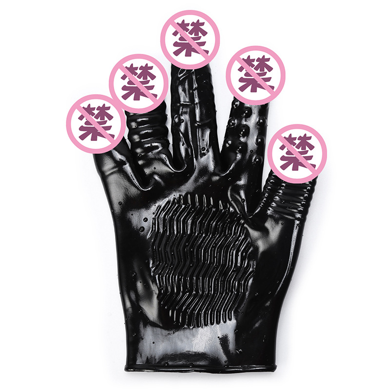Juguetes sexuales para parejas, guantes vibradores, guantes vibradores de PVC, productos de masturbación femenina