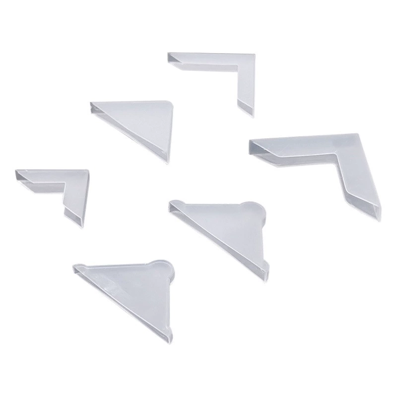 Пластиковая угловая защита фоторамка защита стеклянной деревянной доски Белый Прозрачный полипропиленовый материал Треугольник Защита от столкновений угол