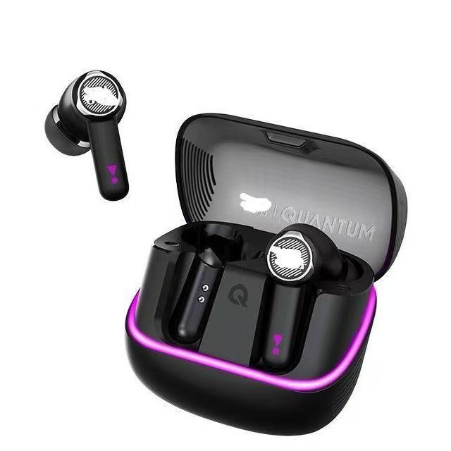 Nuevos auriculares Bluetooth QUANTUM BEAM TWS con reducción activa de ruido en el oído para juegos inalámbricos verdaderos de larga duración