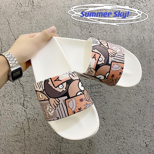  New Slippers for Women Summer Fashion Outerwear Slippers Korean Style Personalized Home Outdoor Beach Couple Sandals Slippers