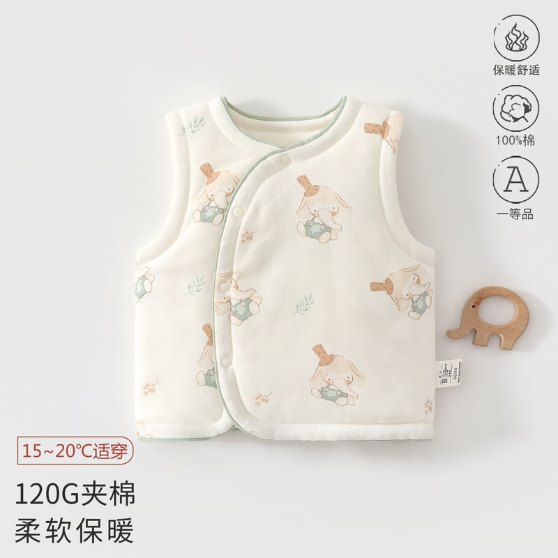 Baby Vest Spring, Autumn and Winter Kidsren's Quilted Warm Thin Quilted Vest for Boys and Girls Toddler Outer Vest Baby Vest