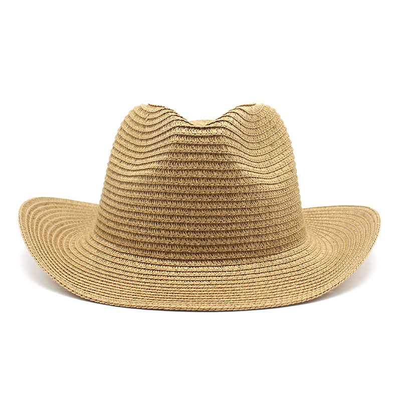 Unisexe Couleur Unie Grand Avant-Toit Rétro Chapeau De Paille display picture 6