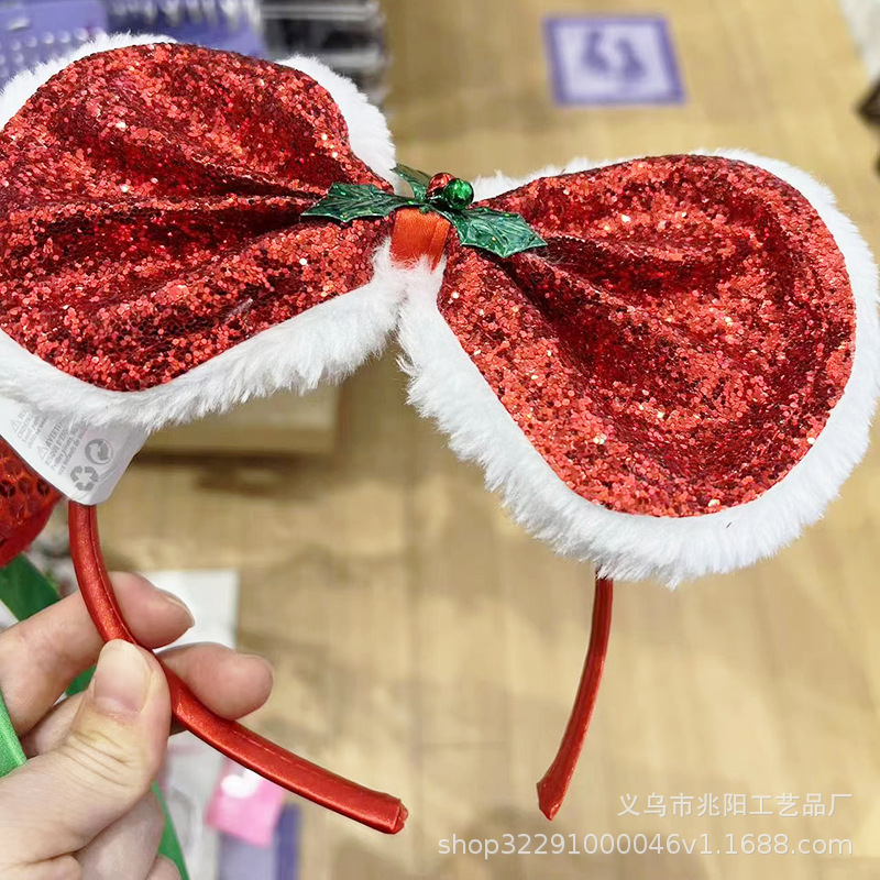 Celebridad en línea Navidad arco diadema hembra lindo diadema fiesta divertido bar atmósfera grupo accesorios para el cabello Nuevo