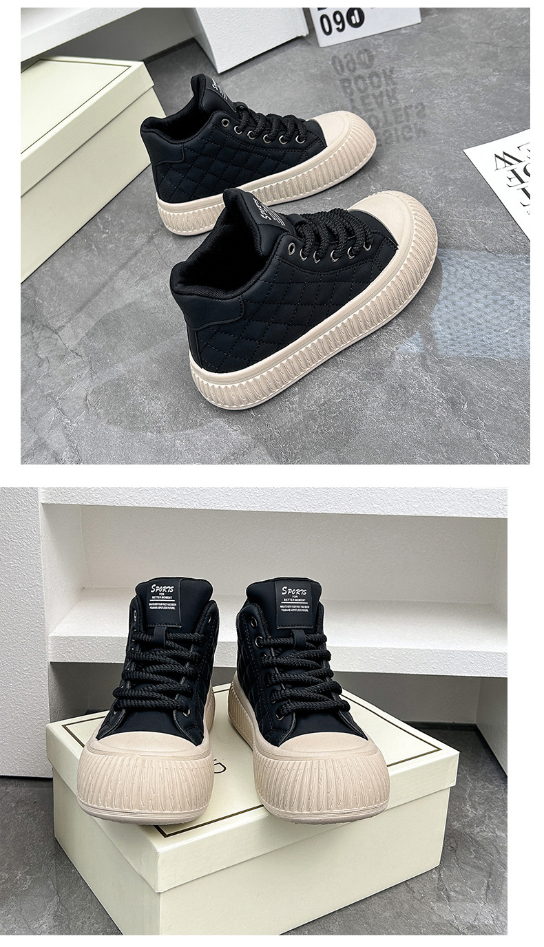 Ventilerande casual sneakers för herr med tjock sula höst_voghion.com