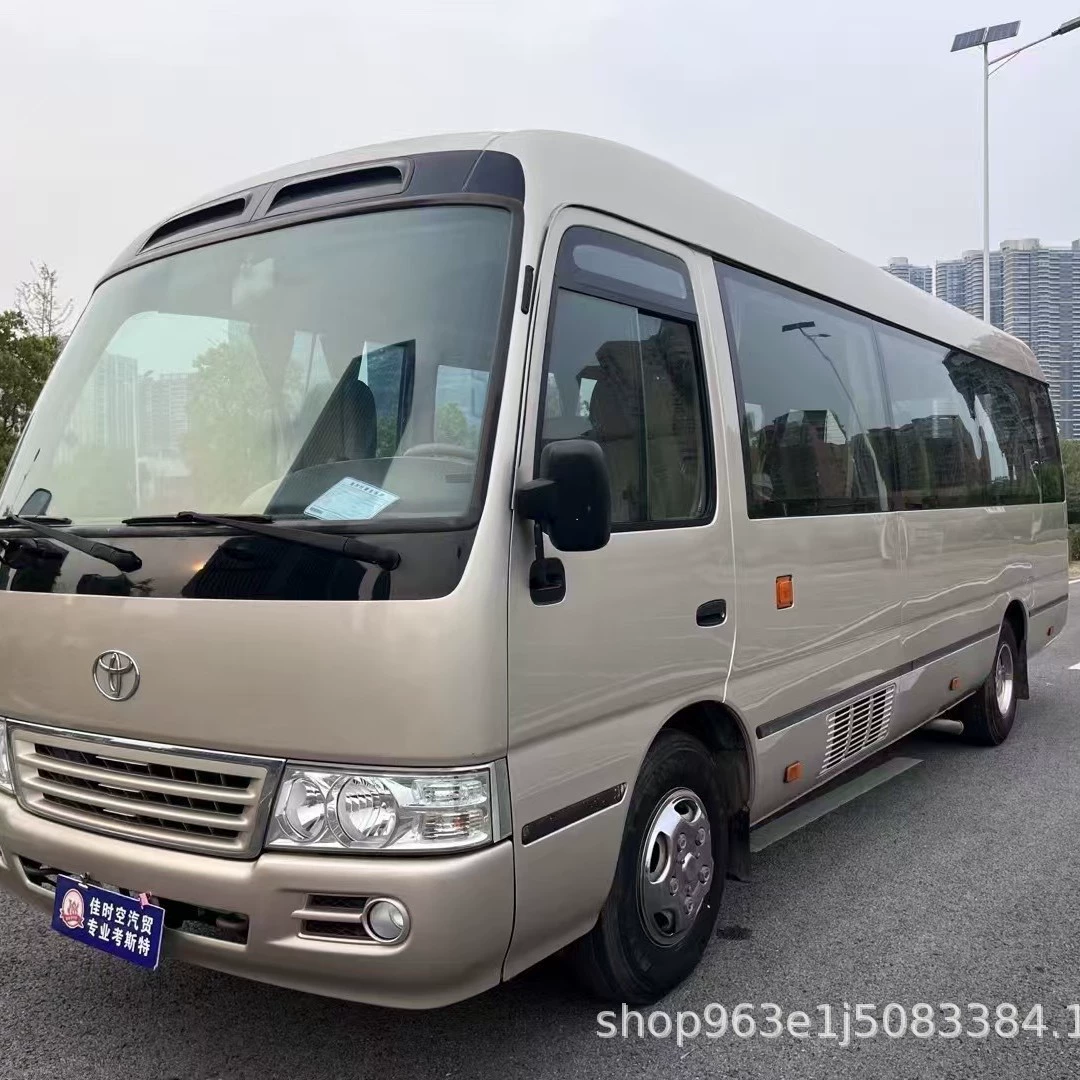 Экспорт высококачественного подержанного автобуса Coaster с документами, 23-местный автобус, микроавтобус с выбросами Euro 3, Yutong.
