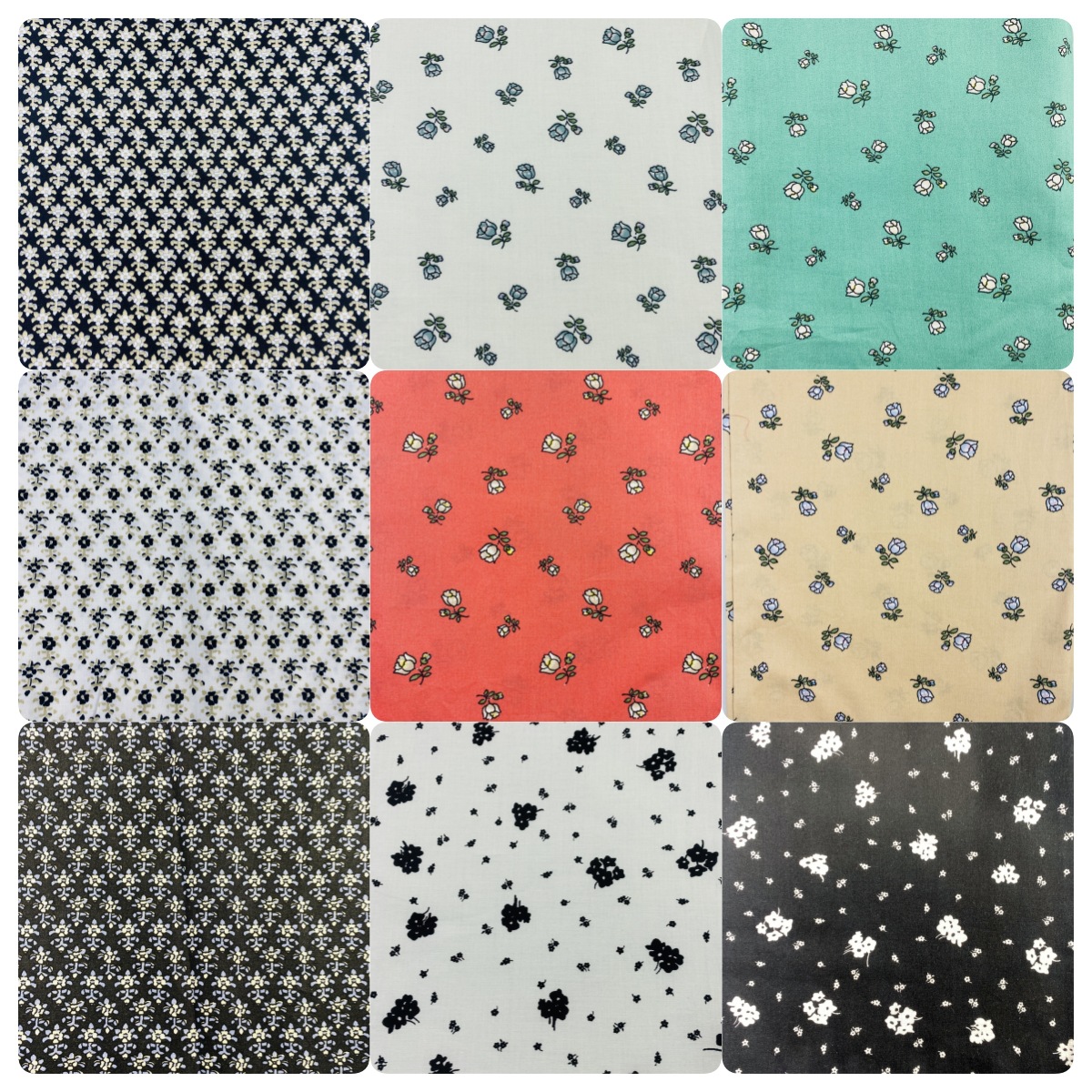 田园风玫瑰花面料 纯棉60支府绸数码直喷印花 童装女装服装面料