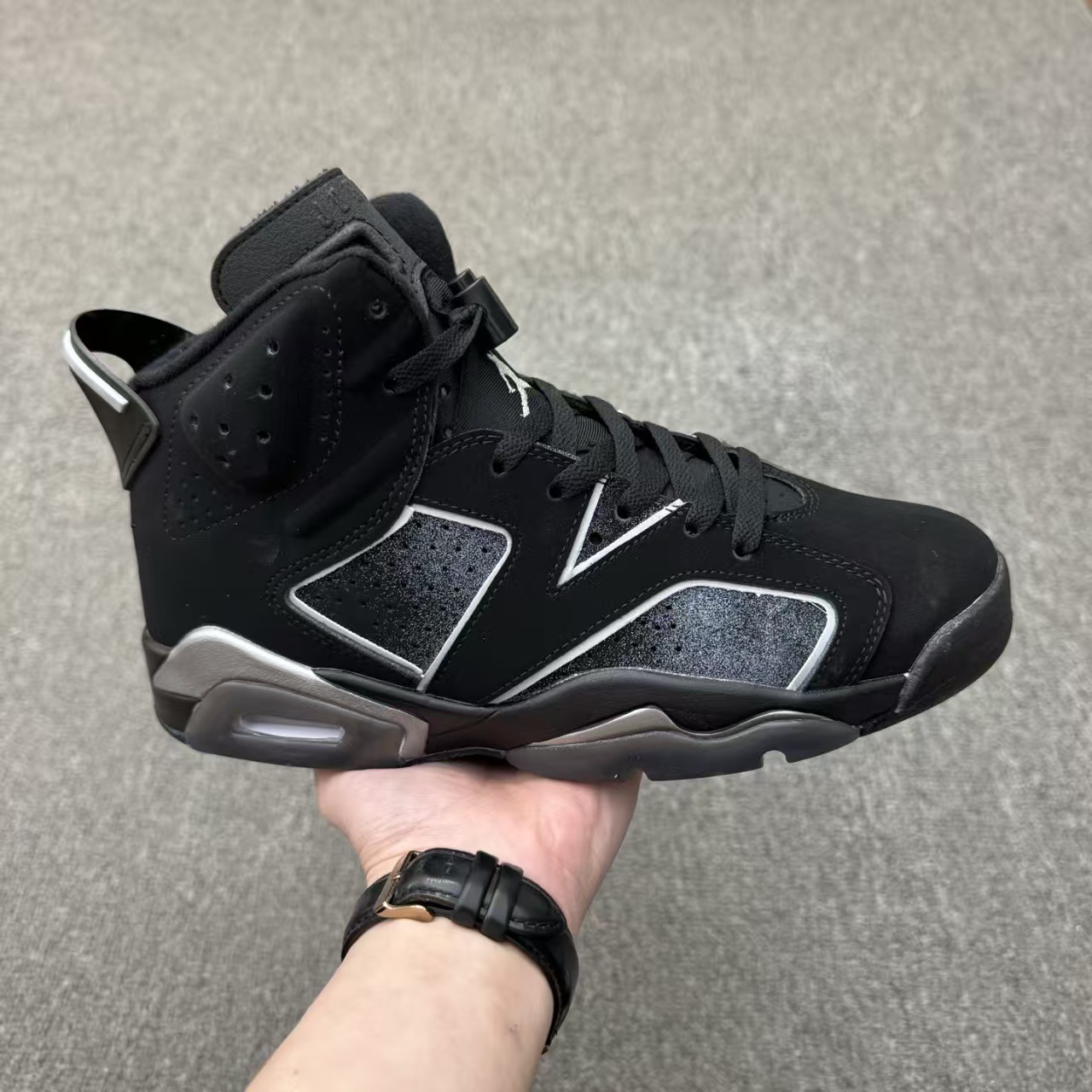 Zapatillas de Baloncesto de Caña Alta con Cámara de Aire AJ6, Cuero y Caucho, Amortiguación, para Deporte