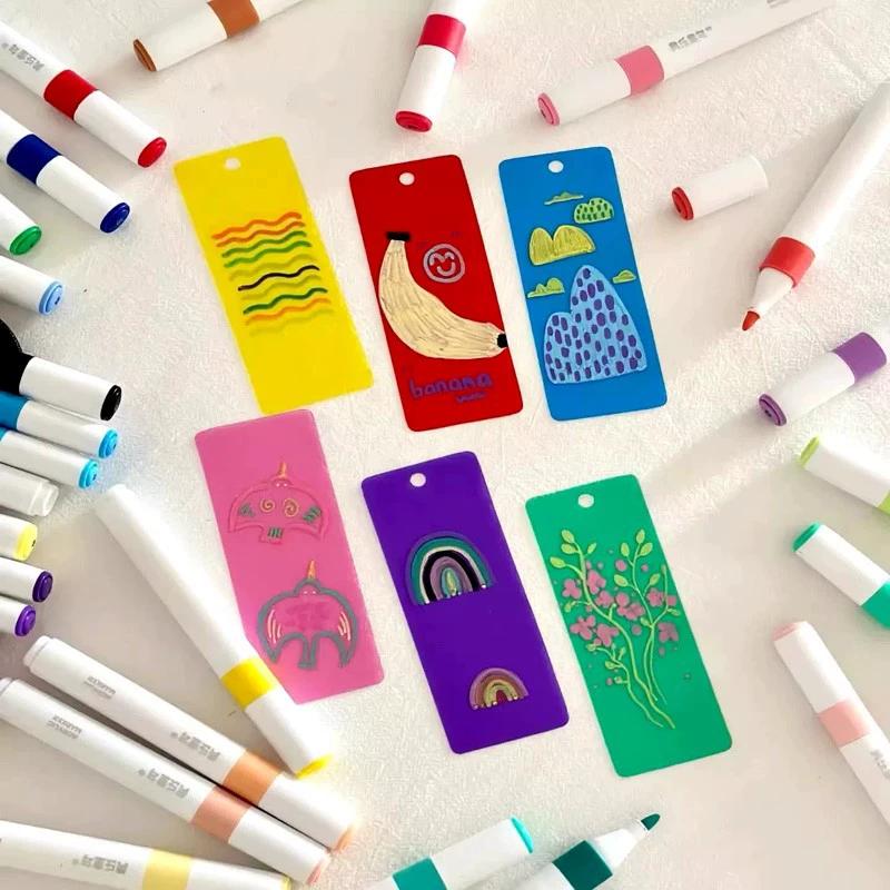 Весенняя красочная закладка из ПВХ для детского сада, ручная работа, материал «сделай сам», детское производство, экологически чистый декоративный подвесной кулон