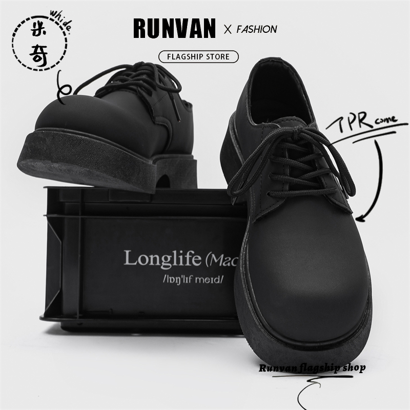 ShoeVault Été 2024 Nouvelles chaussures en cuir Wenzhou pour hommes, derby décontracté à bout large, style japonais élégant, sensation haut de gamme_voghion.com