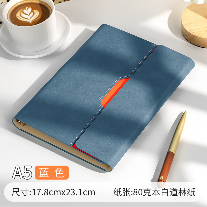 a5 70% off ノートブックカスタマイズされた高度なビジネスポータブルストレージルーズリーフブック取り外し可能なオフィス会議記録ブック|undefined