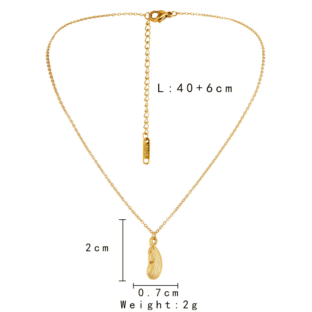 1 Piece Simple Style Geometric Stainless Steel Pendant Necklace_colorza_5