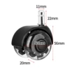 2-inch black transparent [cup-shaped nylon bracket] 11*22 (bulk)