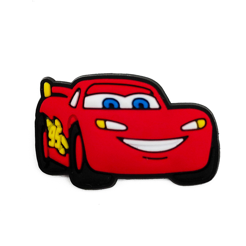 Racing historia serie agujero zapatos zapato flor zapato hebilla de dibujos animados agujero zapatos hebilla playa zapatos decoración superior con c