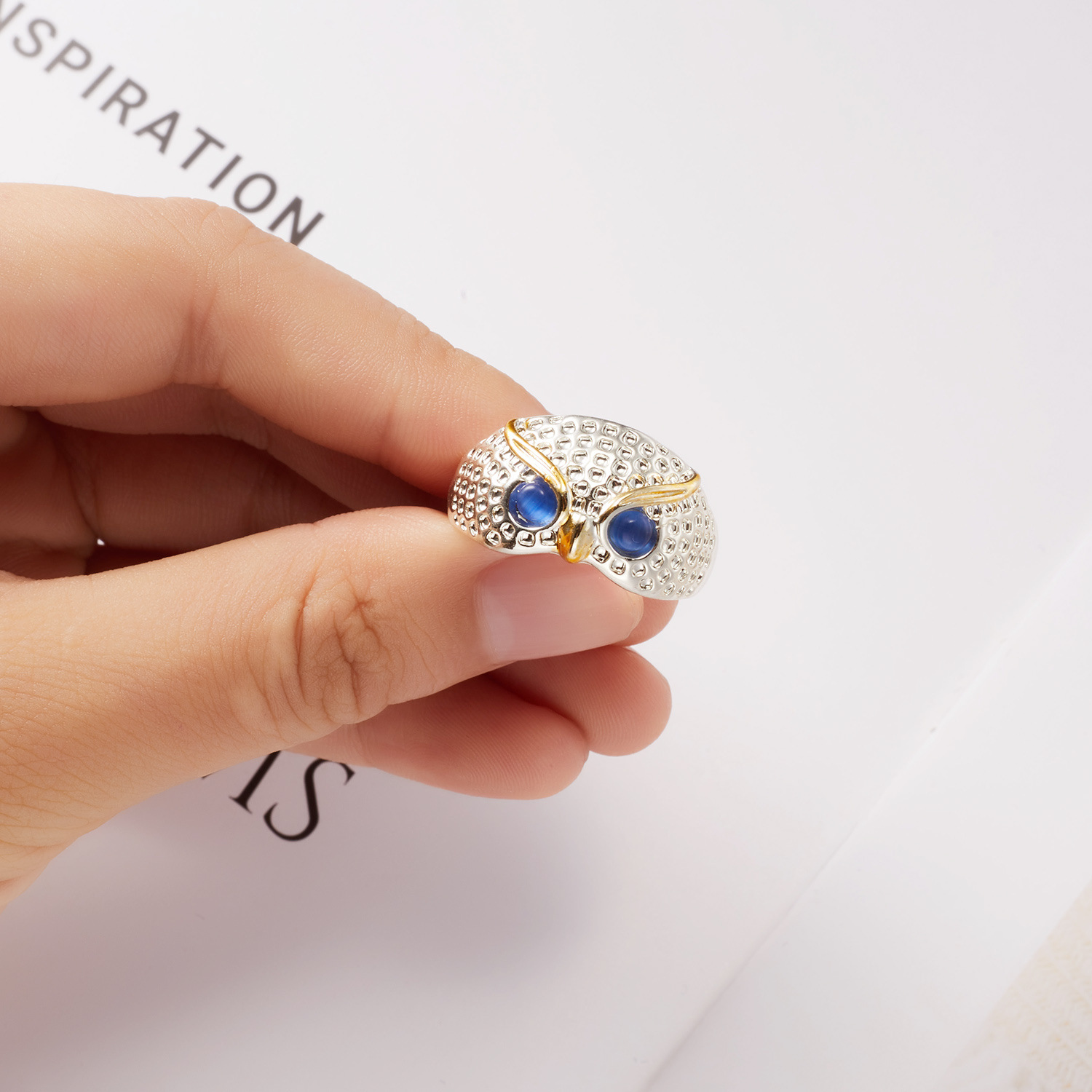 Boundary popular retro owl ring personalized fashion animal ring ring ring_voghion.com