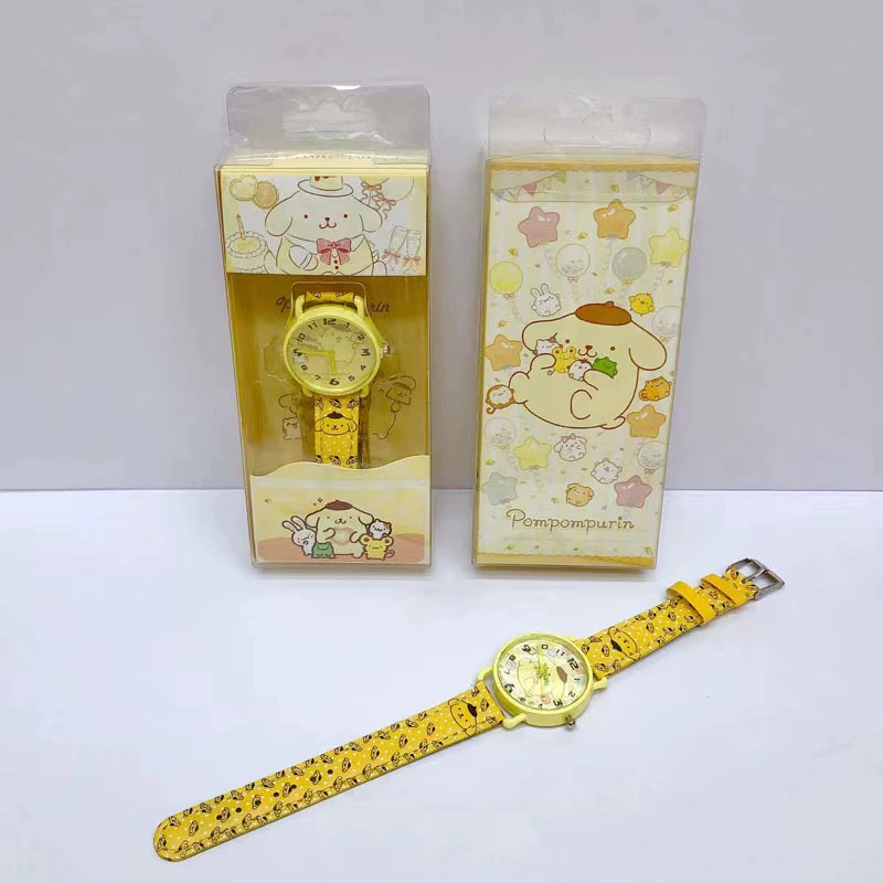 Sanrio, часы, керамический циферблат из полиуретана, кварцевые часы с мультяшными рисунками, подарок на день рождения