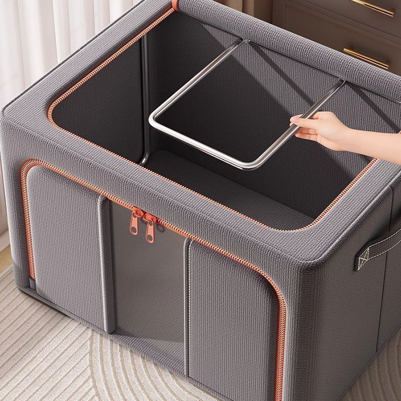 厚手の綿と麻の衣類収納ボックス、家庭用布製衣類収納ボックス、大容量衣類収納ボックス、収納アーティファクト|undefined