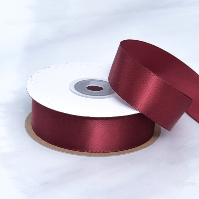 2cm cinta de poliéster de doble cara cinta de un solo lado cinta de color caja de pastel decoración cinta de tela flor correa cinta de seda correa