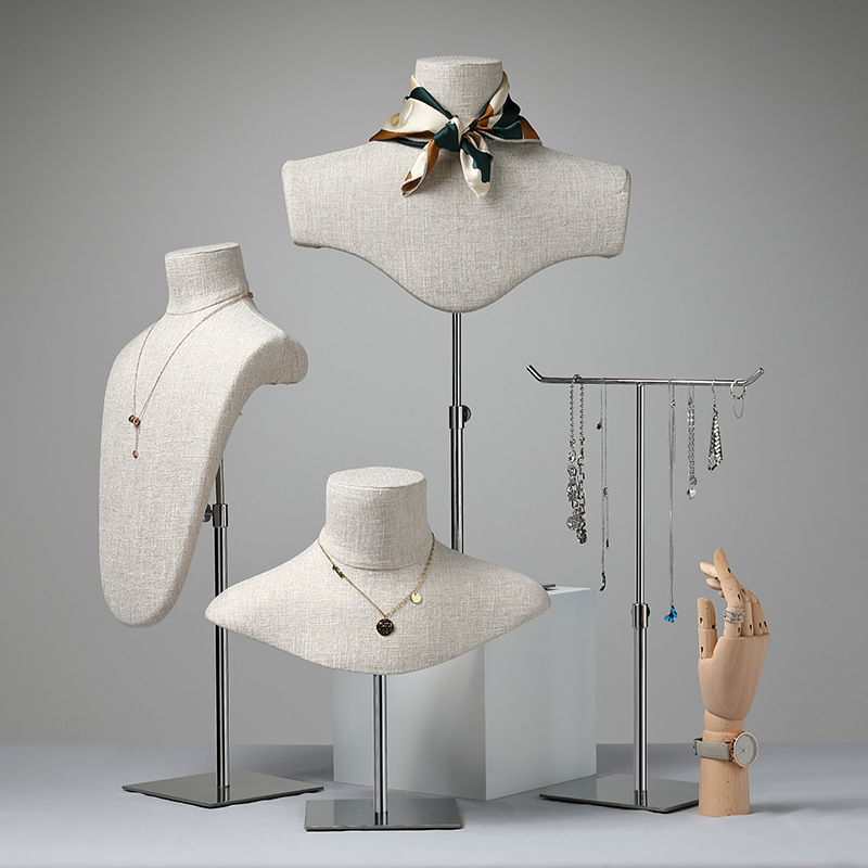 High-end jewelry stand, necklace and bracelet display rack, pendant jewelry holder, model props, accessories, scarf and tie display stand