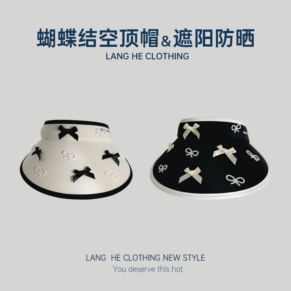 Летняя солнцезащитная лента с бантом пустая шляпа модная дикая солнечная шляпа на открытом воздухе верховая езда солнцезащитный крем шляпа оптовая продажа